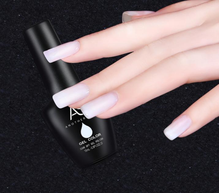 Sơn móng Gel AS các màu Trắng đen top phủ bóng top lì liên kết base chai 15ml