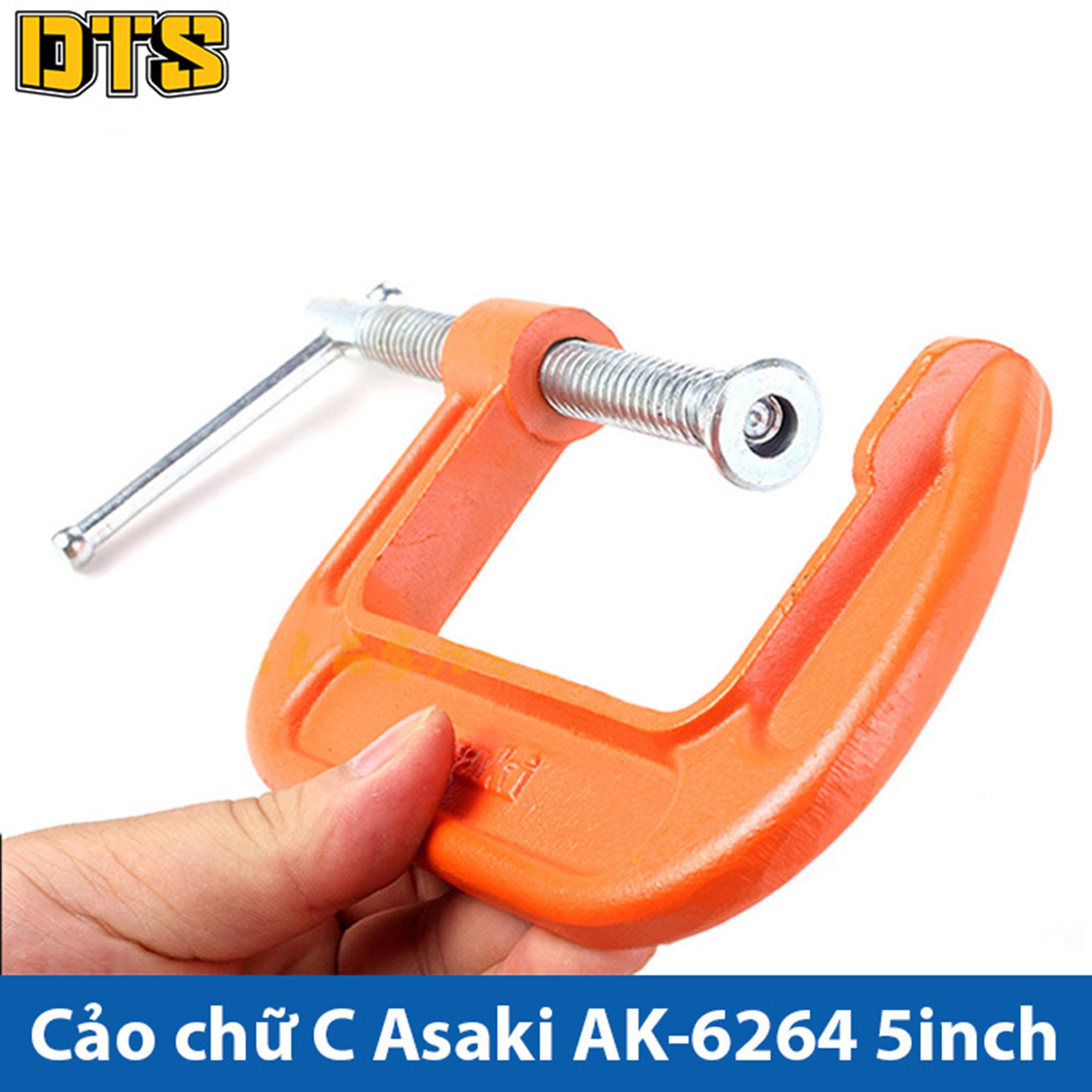 Cảo chữ C Asaki AK-6264 5 inch/ 125mm (Vam chữ G) cảo C vam gỗ C vam kẹp gỗ