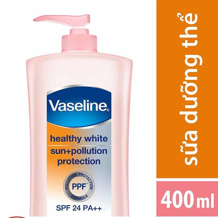 Vaseline Sữa Dưỡng Thể Trắng Da Chống Nắng Ppf Và Spf 24 Pa++ 400Ml