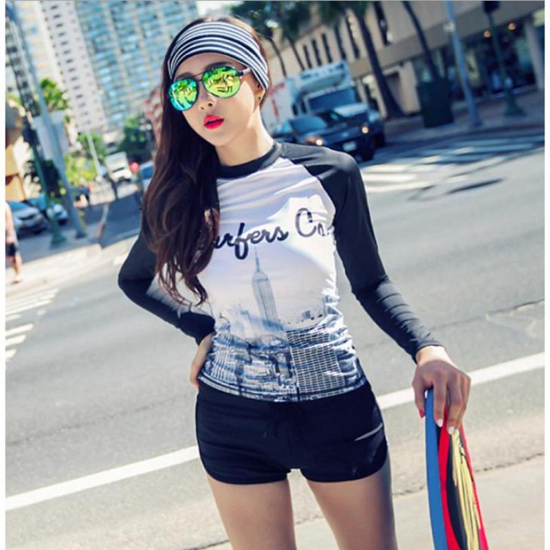 Nơi bán BIKINI ĐỒ BƠI TAY DÀI NỮ HỌA TIẾT CITY - BF1804