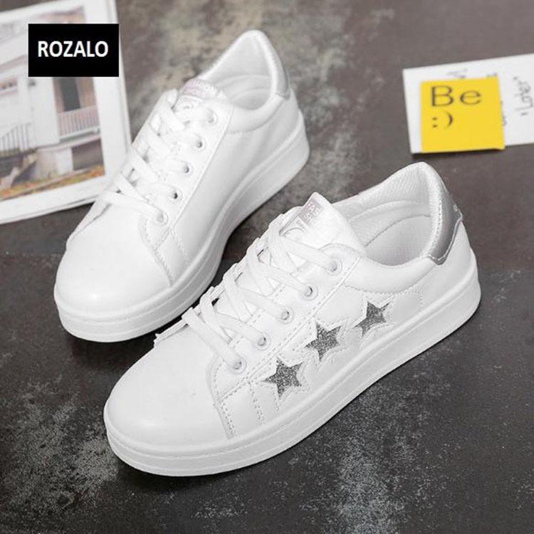 Giày thể thao thời trang nữ ROZALO RW77403WB - Sao Bạc