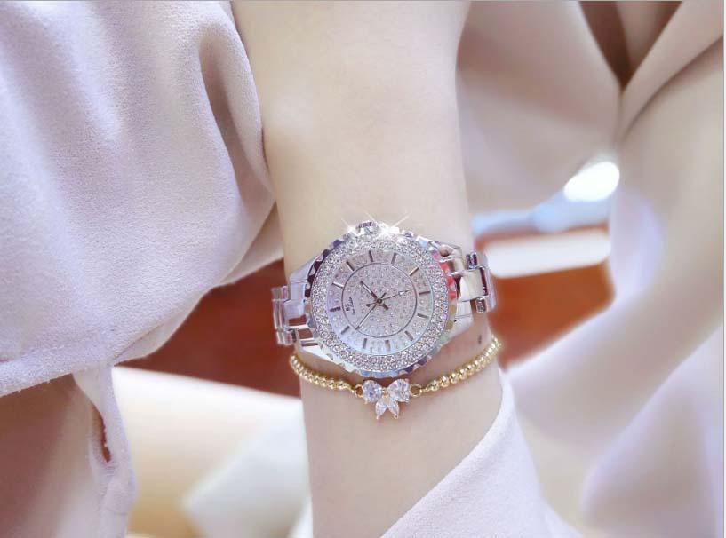 Lắc tay BS đeo kèm đồng hồ Bee Sister (Bạc)