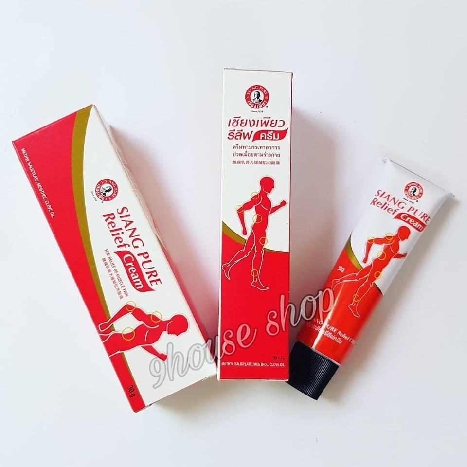 Kem Xoa Bóp Siang Pure Relief Thái Lan - Hỗ Trợ Vận Động Viên Và Người Cao Tuổi (30Gram)