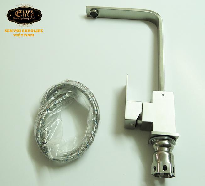 Vòi rửa chén nóng lạnh Inox SUS 304 Eurolife EL-T002 (Trắng vàng)-27.jpg