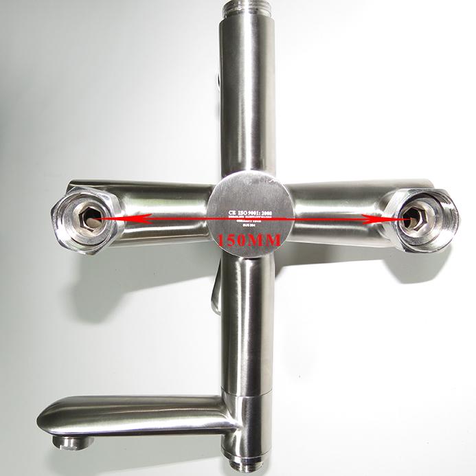 Bộ sen tắm đứng nóng lạnh Inox SUS 304 Eurolife EL-S917 (Trắng vàng)-11.jpg