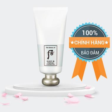 Sữa Rửa Mặt Trắng Da Đông Y Whoo Brightening Cleansing Foam 180Ml - Hàng Chính Hãng 100% Hàn Quốc.