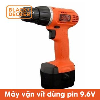 Máy vặn vít dùng pin Black+Decker 9.6v