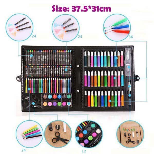Bộ bút chì màu 150 chi tiết cho bé từ 4-10 tuổi