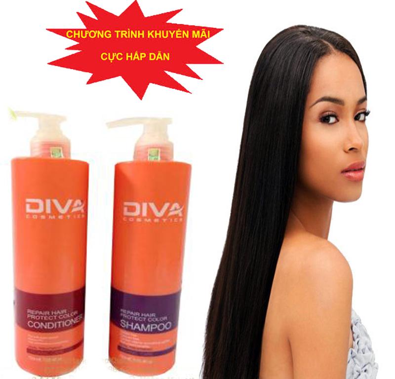 Dầu Gội Kích Thích Tóc Nhanh Dài Dầu Gội Cặp Diva Phục Hồi Chuyên Sâu Cho Mái Tóc Hư Tổn Mã Số 297