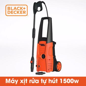 Máy xịt rửa 1500w black decker có chức năng tự hút