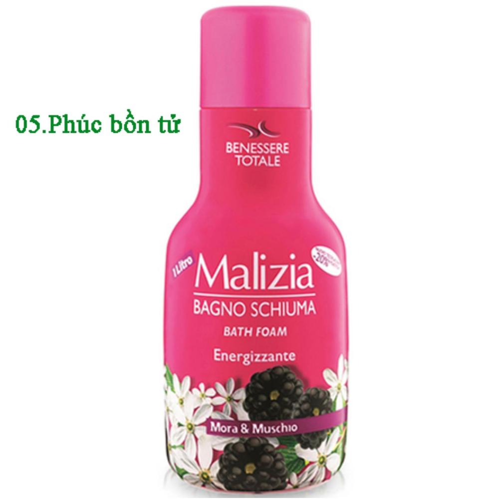 Sữa Tắm Xạ Hương Trắng Và Phúc Bồn Tử Malizia Cao Cấp Italy 1000Ml