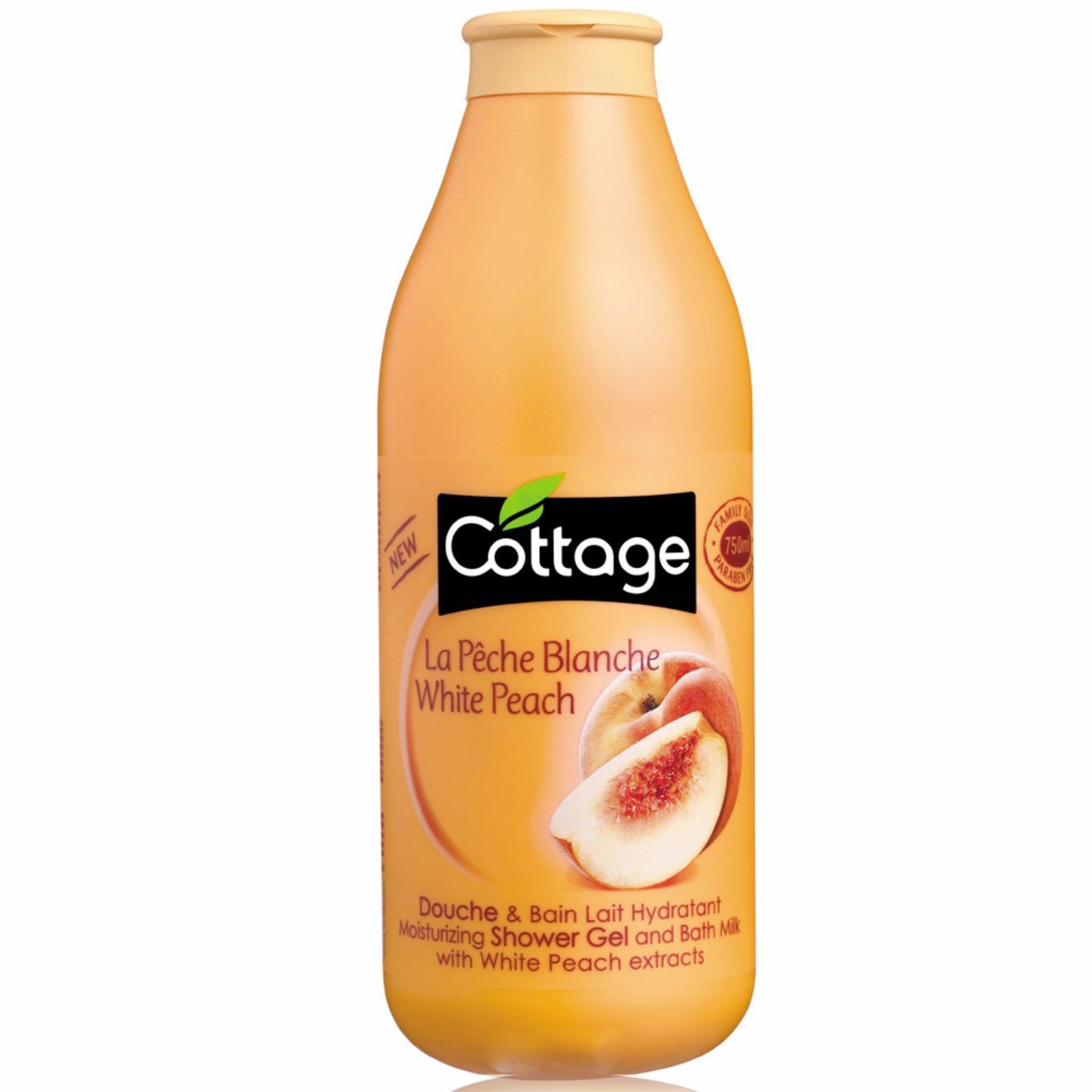 Sữa Tắm Chống Xệ Da Cottage Pháp 750Ml (Hương Đào)