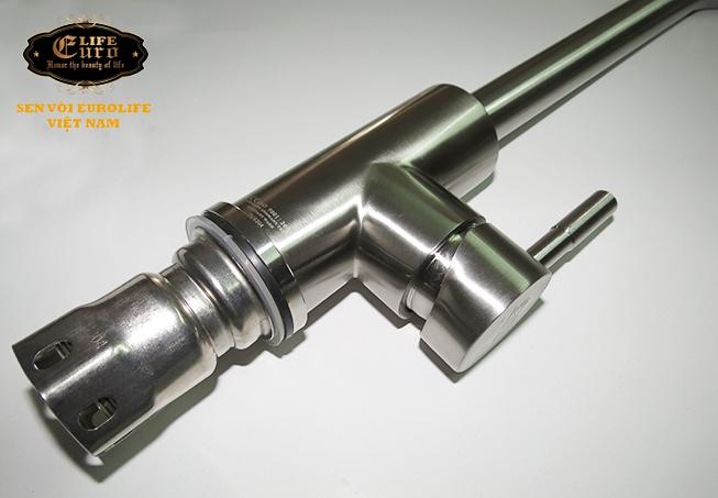 Vòi rửa chén nóng lạnh Inox SUS 304 Eurolife EL-T008 (Trắng vàng)-13.jpg