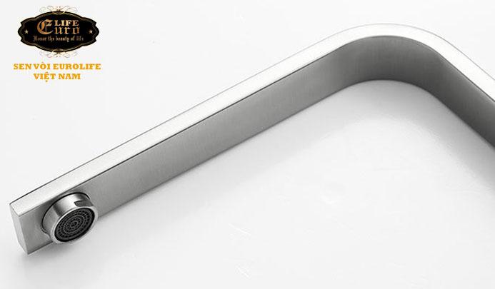 Vòi rửa chén nóng lạnh Inox SUS 304 Eurolife EL-T002 (Trắng vàng)-4.jpg