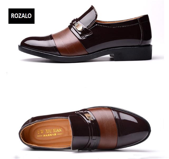 Giày tây nam cao cấp kiểu xỏ Rozalo RM56353