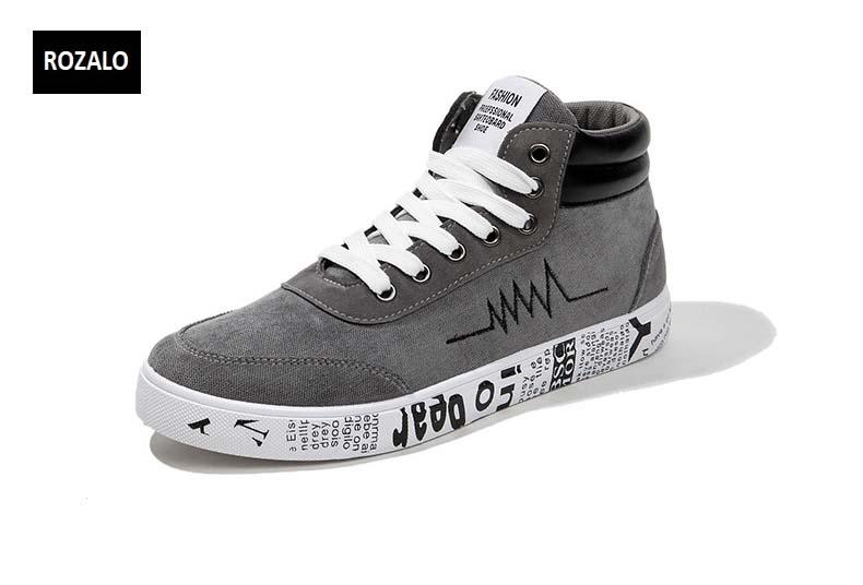 Giày vải casual nam cổ cao Rozalo RM55709
