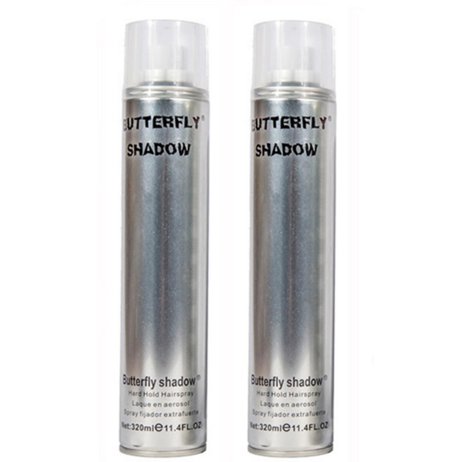 Gôm xịt tóc nam Butterfly Shadow 320ml (Trắng)