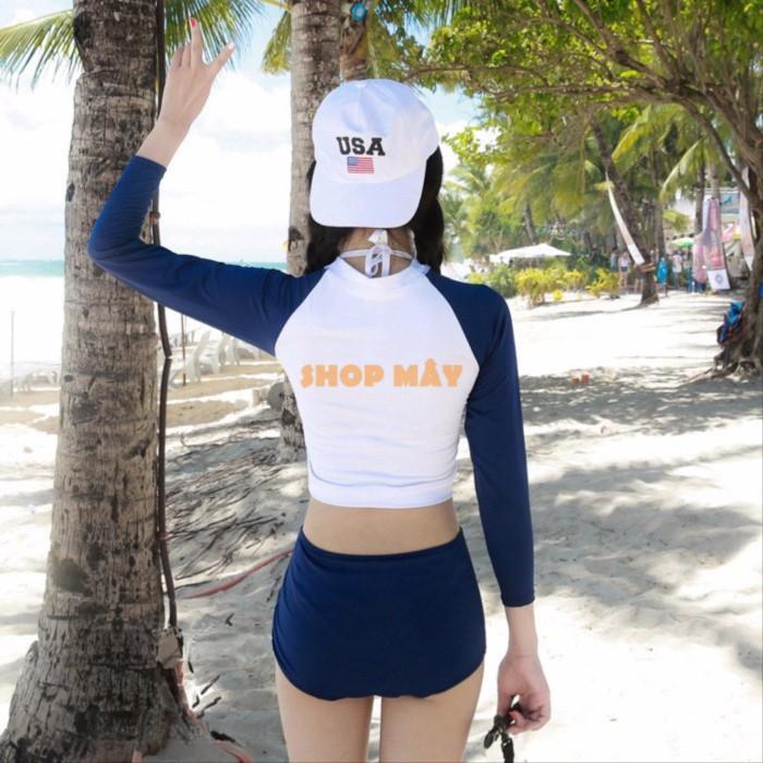 Đồ Bơi 2 Mảnh Tay Dài AT062 Shop Mây
