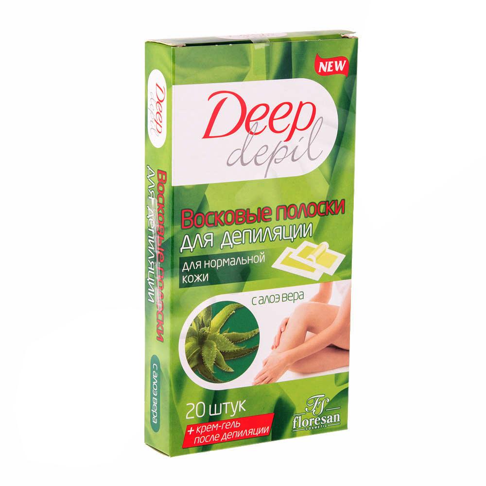 [Hcm]Miếng Dán Wax Lông Nha Đam Floresan Deep Depil Aloe Vera 20 Miếng Kép