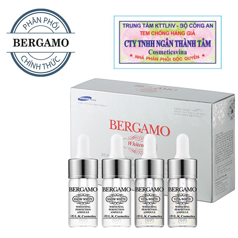 [Hcm]Set 4 Siêu Tinh Chất Dưỡng Trắng Bergamo Snow White & Vita - White Whitening Perfection Ampoule 4 Lọ X 13Ml ( Hàng Chính Hãng )