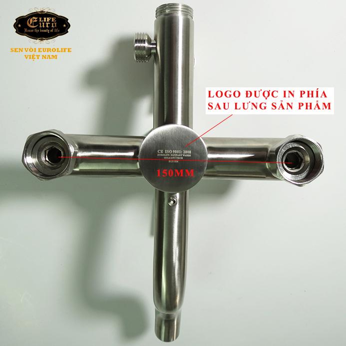 Bộ sen tắm đứng nóng lạnh Inox SUS 304 Eurolife EL-S918 (Trắng vàng)-4.jpg