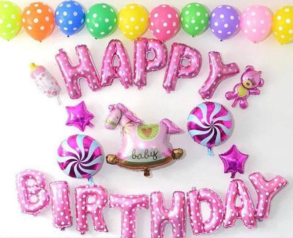 Bán sỉ bóng bay trang trí sinh nhật Happy birthday