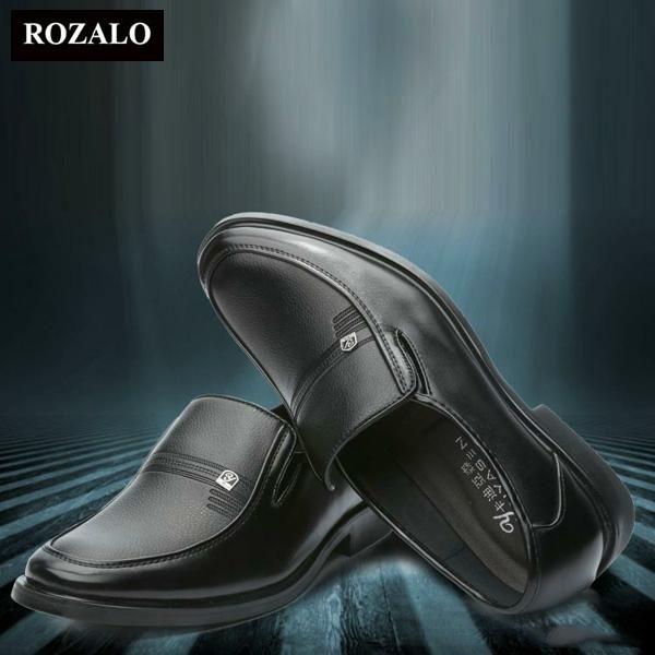 Giày tây da nam Rozalo RMG7012B-Đen