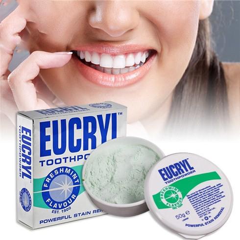 Bột Tẩy Trắng Răng Vết Ố Vàng Eucryl Toothpowder Anh 50G