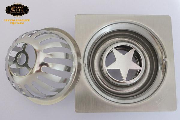 Cầu chắn rác Inox SUS 304 12X12cm Eurolife EL-CR01-1.jpg