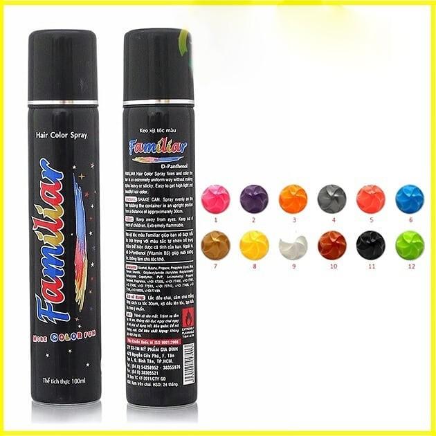 Keo xịt tóc màu Familiar 100ml – Hàng nhập khẩu