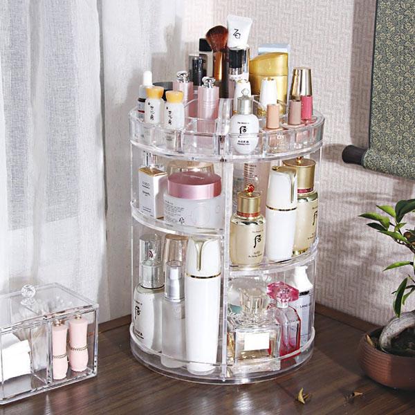 Giá Mỹ Phẩm. Bàn Mỹ Phẩm Mua Ngay Kệ Đựng Mỹ Phẩm Trụ Xoay 360 Độ Nhựa Mica Siêu Bền Trong Suốt. Rất Hợp Thời Trang Cho Các Chị Em Và Các Phụ Nữ Chất Lượng An Toàn