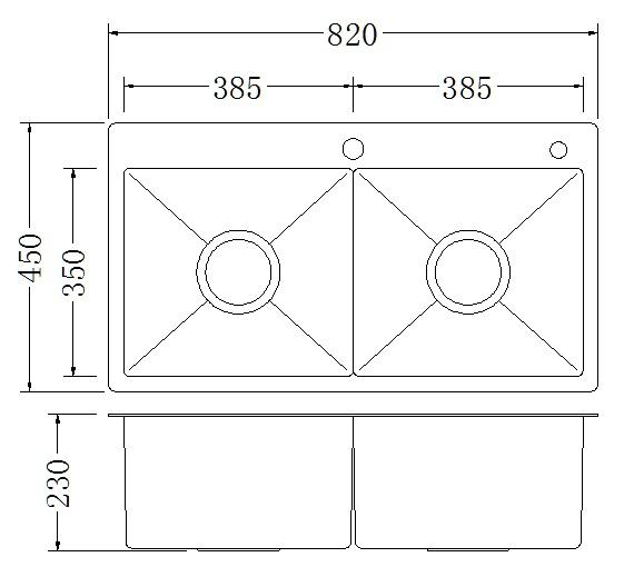 Chậu Handmade Inox SUS 304 Eurolife EL-C21-31.jpg