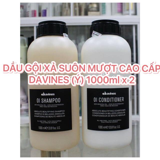 [Hcm]Davines Oi Absolute Beautifying Shampoo&Conditioner (Gội Xả Suôn Mượt 1000Ml)