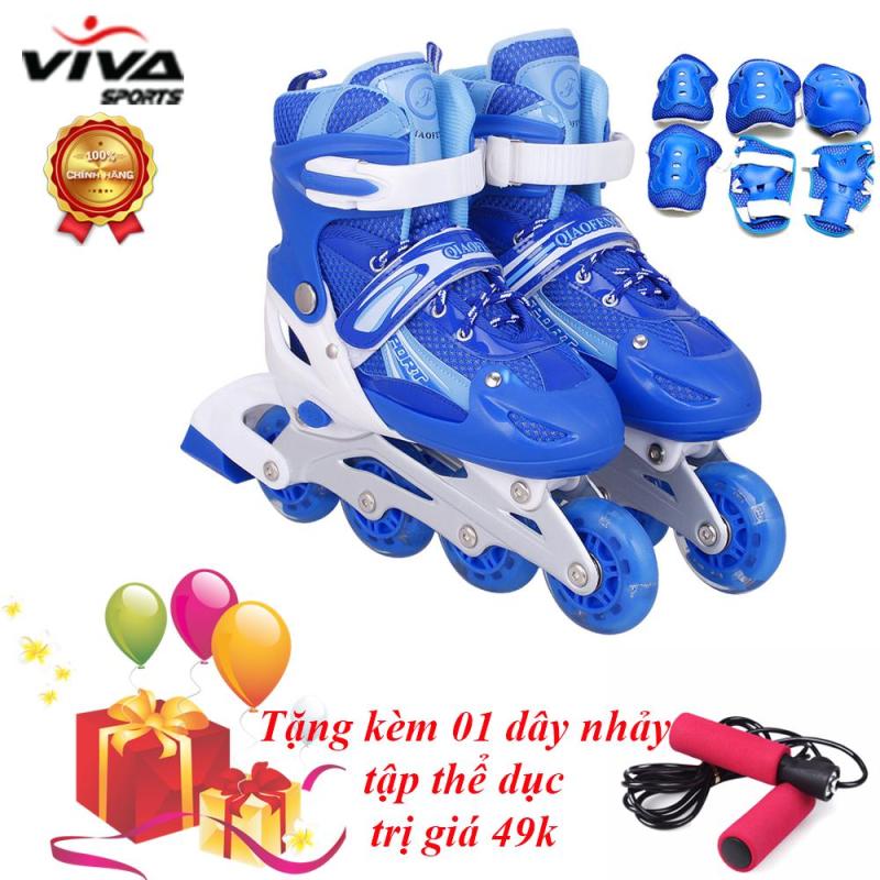 Phân phối Giày Trượt Patin Gắn Đinh Phát Sáng Cao Cấp (SIZE M) & Đồ Bảo Hộ - VIVA SPORT ( TẶNG 1 DÂY NHẢY )