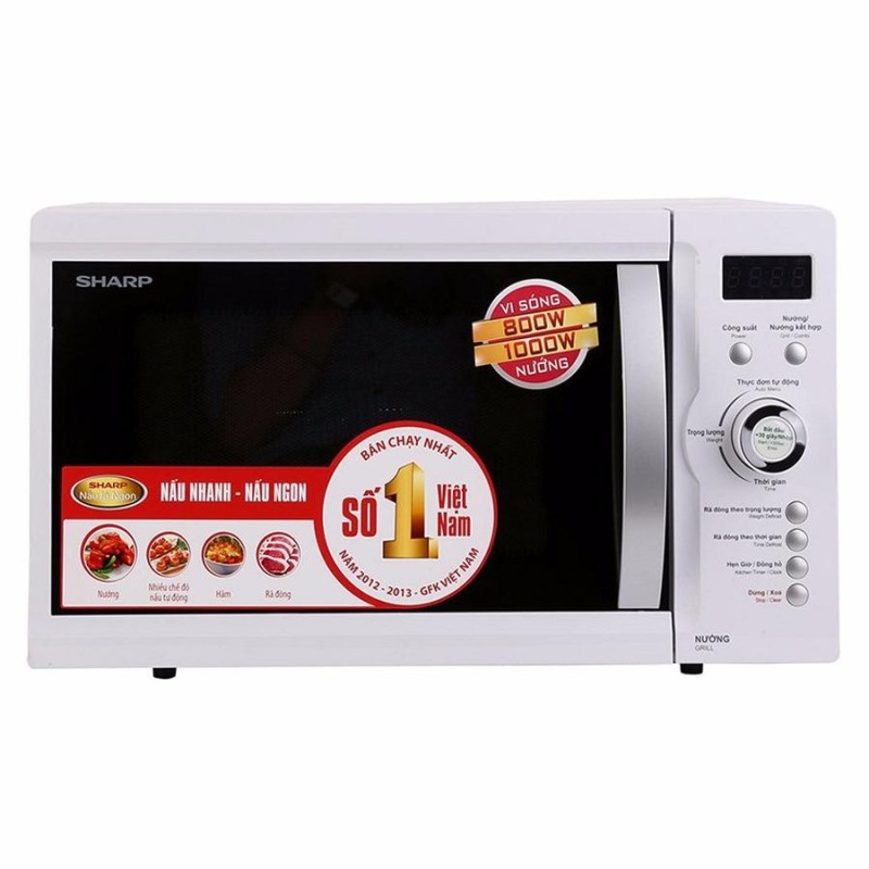 Lò vi sóng điện tử Sharp R-G371VN-W 23L (Bạc)