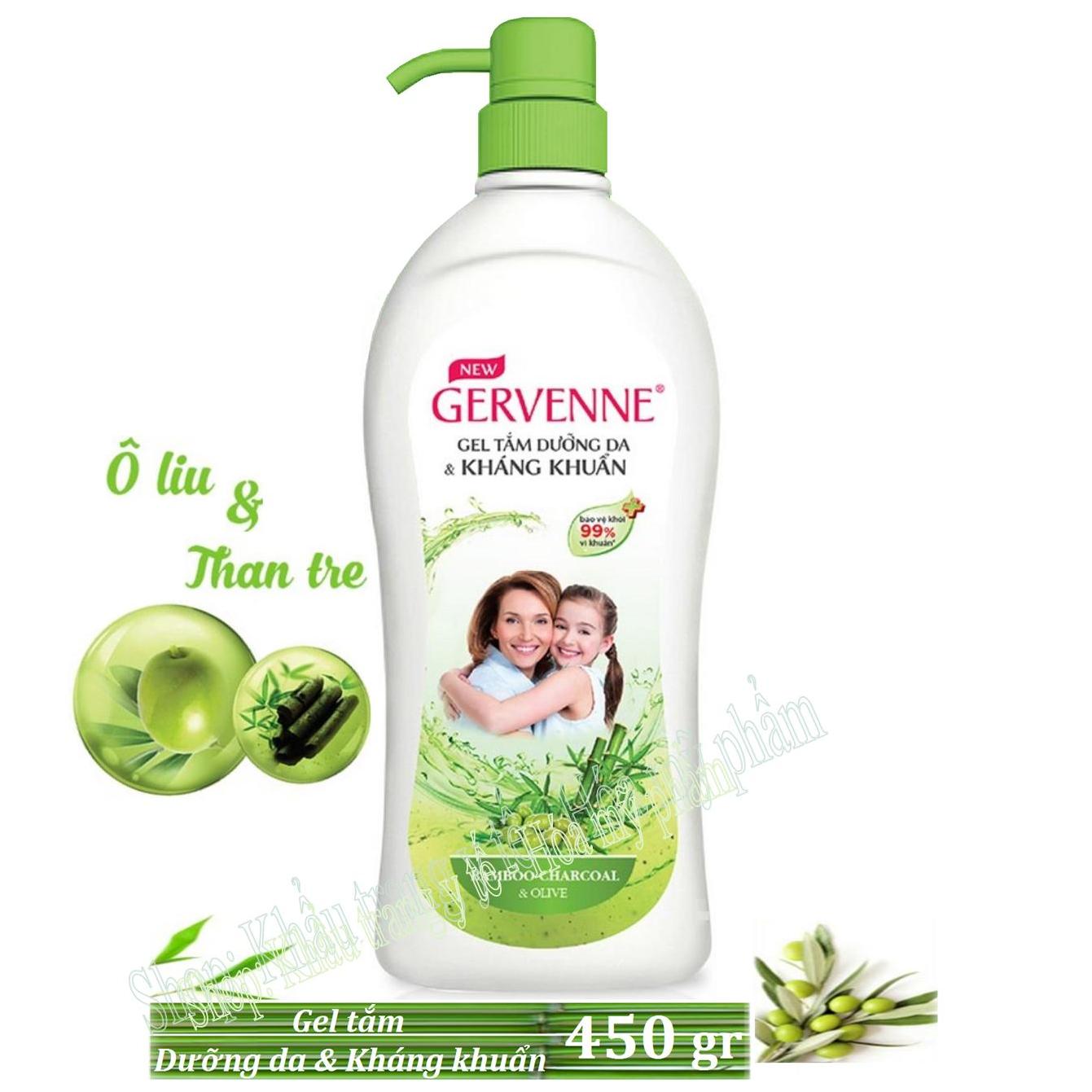 Gervenne - Sữa Tắm ( Gel ) Dưỡng Da Và Kháng Khuẩn 450G