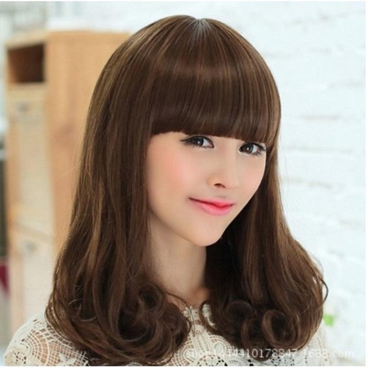 [Hcm]Tóc Giả Nữ Hàn Quốc + Tặng Kèm Lưới T50