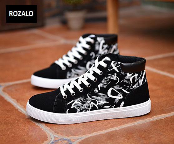 Giày cổ cao thời trang nam Rozalo RM6509B-Đen3.jpg