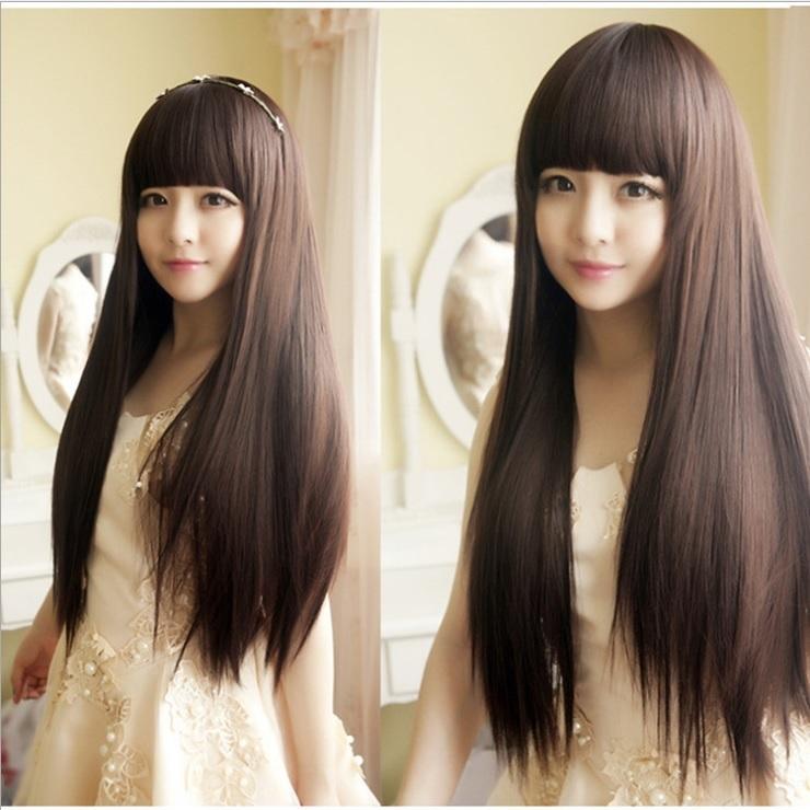 [Hcm]Tóc Giả Nữ Hàn Quốc + Tặng Kèm Lưới T57