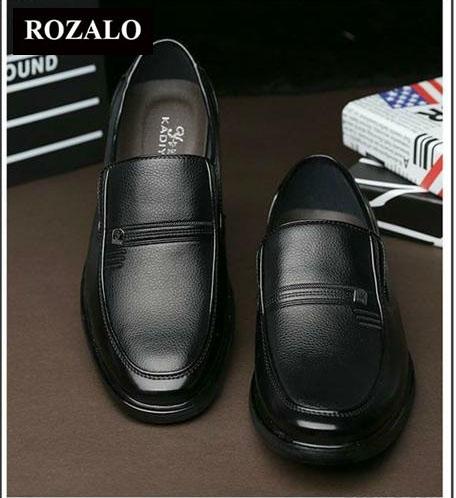 Giày tây da nam Rozalo RMG7012B-Đen