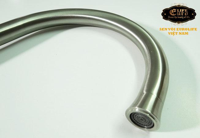 Vòi rửa chén nóng lạnh Inox SUS 304 Eurolife EL-T030 (Trắng vàng)-.jpg