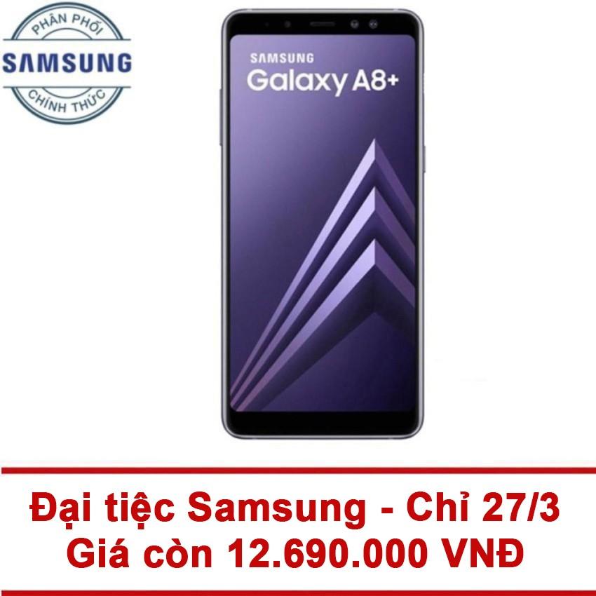 Samsung Galaxy A8+ 64Gb Ram 6Gb 6inch (Tím Xám) - Hãng phân phối chính thức