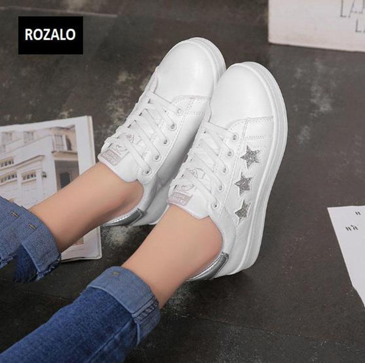 Giày thể thao thời trang nữ ROZALO RW77403WB - Sao Bạc