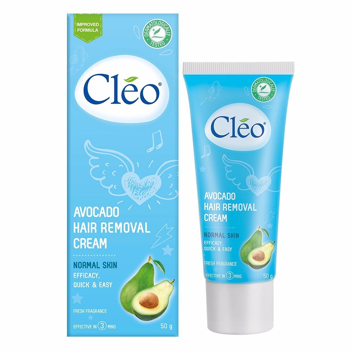 Tẩy lông toàn thân Cleo Avocado Hair Removal Cream 50g