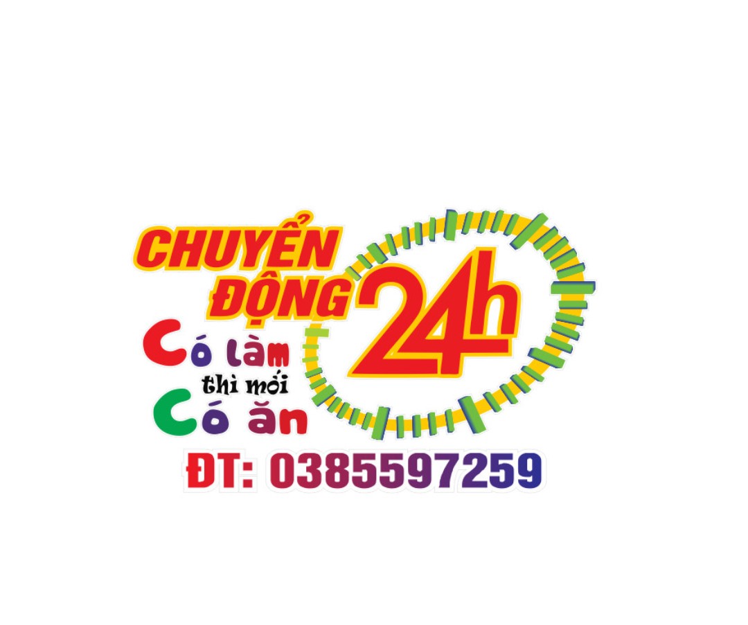 Tem decal chữ chuyển động có làm mới có ăn 24h dán xe tải xe ô tô (sl 1 tem)