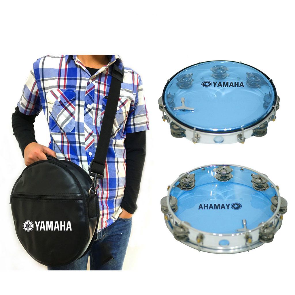 Trống Gõ Bo Yamaha -Trống Lắc Tay Tambourine Yamaha Tama  (Tặng kèm khóa chỉnh trống ) + Bao Đựng Tr