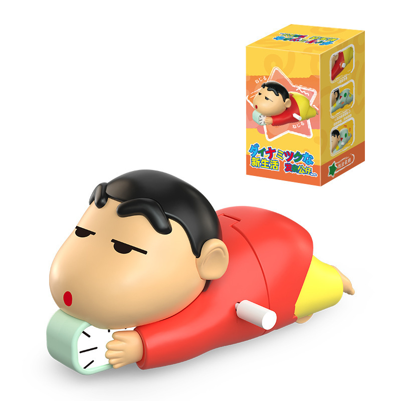 Đồ chơi Shin Cậu bé bút chì dây cót Shin ún mông đồ chơi Shin-chan nằm bò Đạp xe đồ chơi cho bé