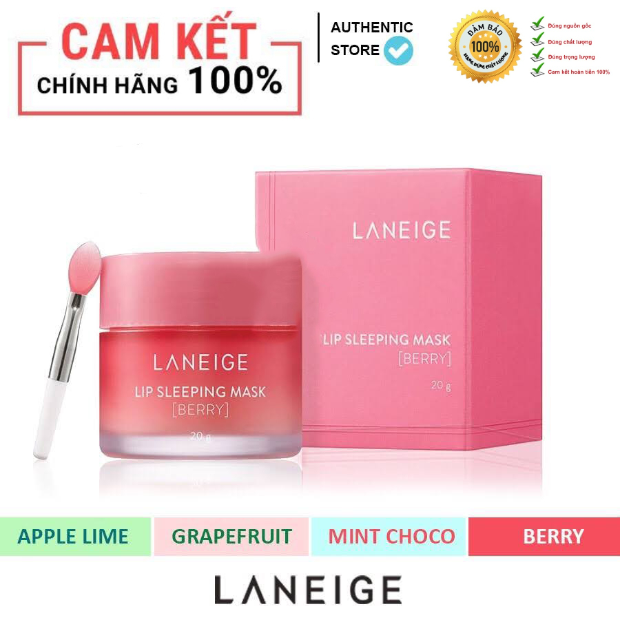 Mặt Nạ Ngủ Dưỡng Môi Laneige Lip Sleeping Mask 20G Fullsize [ Hàng Chuẩn Auth Mẫu Mới Date 2023 ]