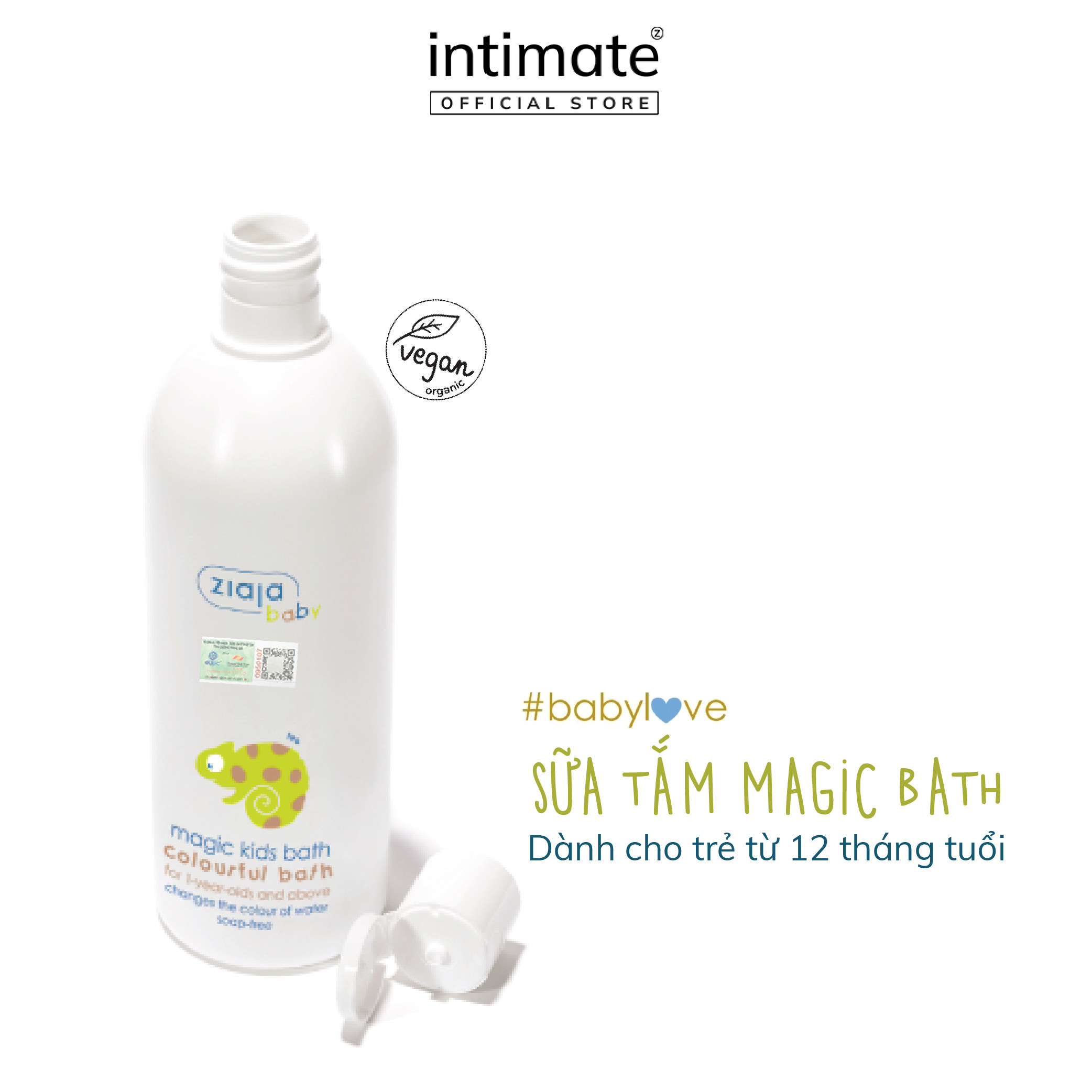 Sữa Tắm Dành Cho Trẻ Baby Magic Kids Bath ZIAJA BANIPHAR Giúp Làm Sạch Da Dịu Nhẹ 400ml