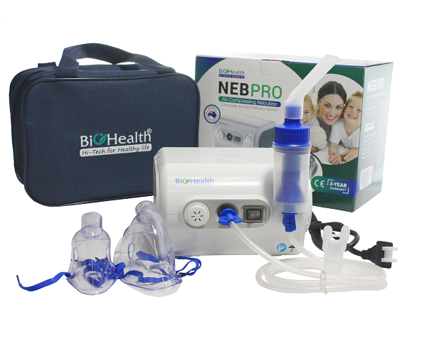 [Hcm]Máy Xông Mũi Họng Biohealth Neb Pro Xông Mũi Họng Hỗ Trợ Bệnh Hen Suyễn Viêm Phế Quản Viêm Phổi Các Bệnh Hô Hấp Khác